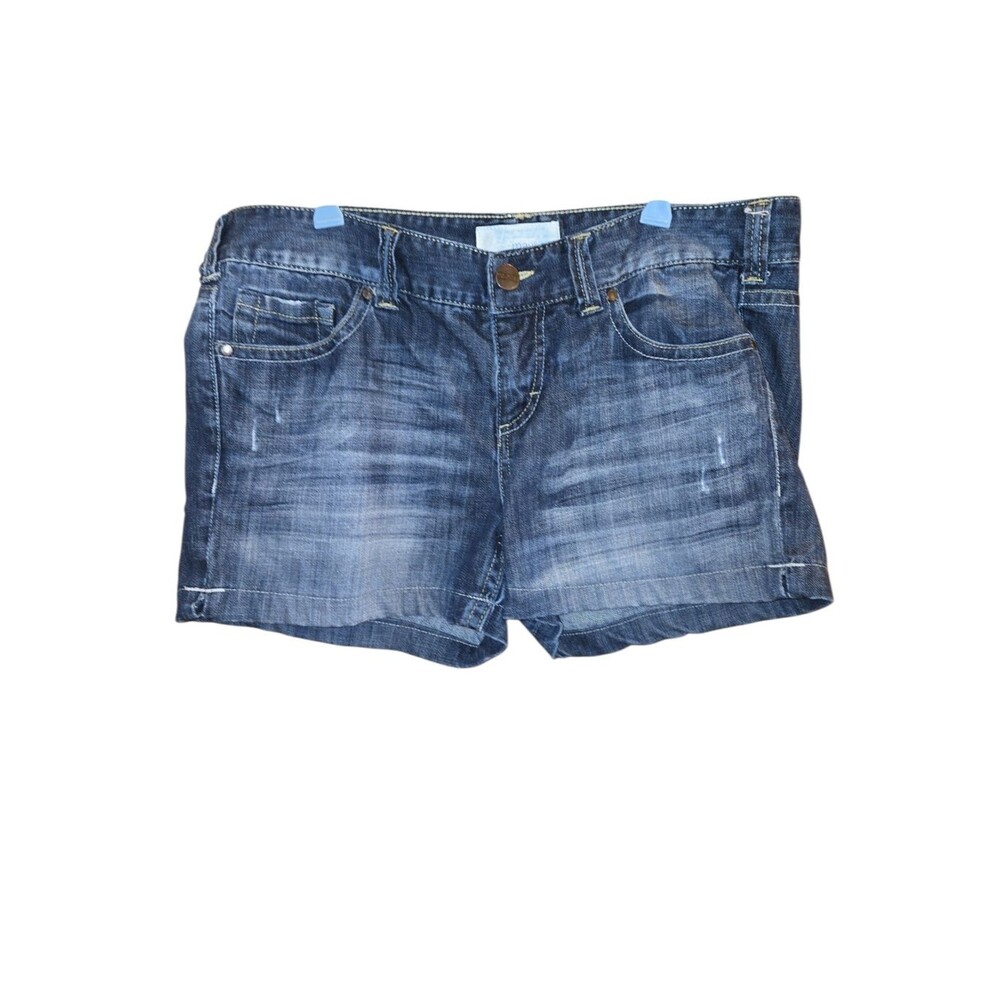 Maurices Womens Classic Jean Denim Shorts Blue 13 14